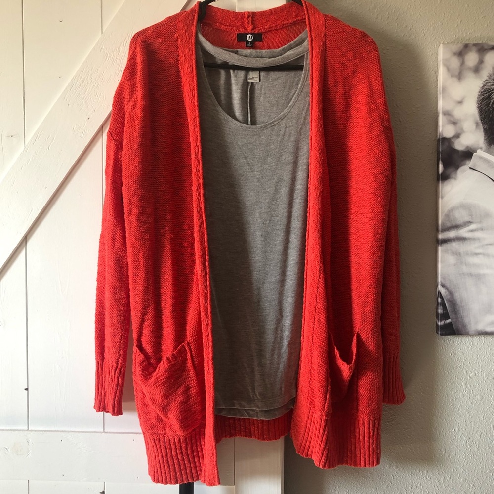 Cardigan and shirt